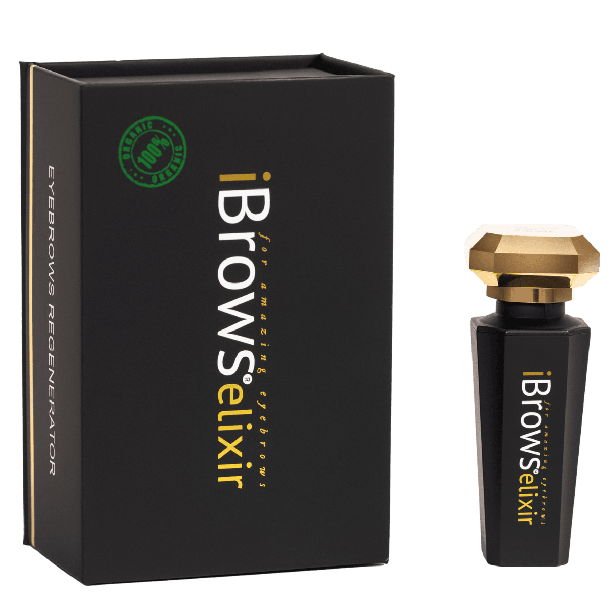 Elixir brow serum bottle